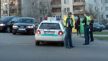 Policija avarijos vietoje