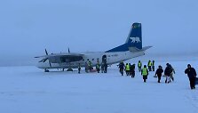 Jakutijoje lėktuvas nepataikė nusileisti oro uoste: sėdo ant už&scaron;alusios upės