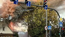 Gaisras Kaune, Savanororių pr. ir K.Petrausko g. sankryžoje