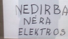 Palanga liko be elektros