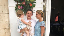 Nicky Hilton ir Jamesas Rothschildas su dukra Lily Grace Victoria