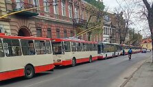 Sustoję troleibusai