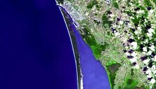 NASA užfiksuota Kur&scaron;ių Nerijos ir Kur&scaron;ių marių nuotrauka