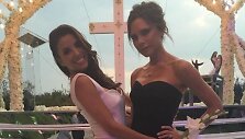 Eva Longoria ir Victoria Beckham