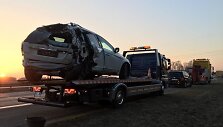 Balandžio 8 d. avarija prie Kauno: pienovežis atsitrenkė į &bdquo;Volvo XC 60&ldquo;