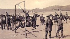 &bdquo;Žąsies tempimas&ldquo; XIX a. JAV (dail. Frederic Remington)