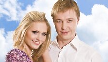 Serialo &bdquo;Naisiu vasara&ldquo; pagrindinių aktorių pora A.Grudytė ir A.Žvinys