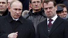 Vladimiras Putinas ir Dmitrijus Medvedevas