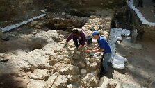 Archeologinių kasinėjimų vietoje