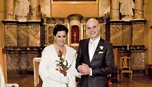 Alicia Gian ir Marius Mačiulis vestuvių dieną