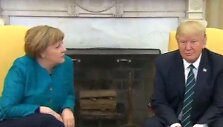 Angela Merkel ir Donaldas Trumpas