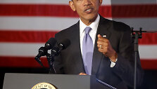 President Barack Obama speaks during his visit to Valencia College in Orlando, Fla., Thursday, March 20, 2014. Obama is visiting the school to highlight women's economic issues. He will also then travel to Miami for a pair of fundraisers for the democrats before returning to Washington later tonight