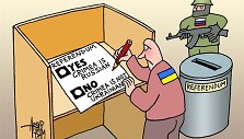 Neteisėtas referendumas dėl Krymo: pasaulio karikatūristai juokiasi