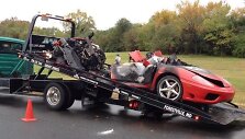 Sudegęs &bdquo;Ferrari 360 Modena&ldquo; 