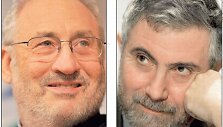 Nobelio premijos laureatai J.Stiglitzas ir P.Krugmanas vis a&scaron;triau kritikuoja Obamos politiką.