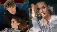 Mindaugas Kuzminskas su sužadėtine Lina