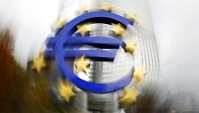 Euro simbolis prie Europos Centrinio Banko Frankfurte