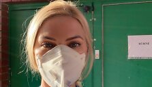 Klaipėdos universitetinės ligoninės Infekcinių ligų skyriuje savanoriaujanti Gintarė Gnedojutė