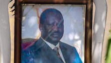 Kenijos opozicijos lyderio Railos Odingos portretas / BROWLINE OMONDI / AFP