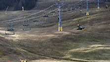 Sniego ma&scaron;inos Austrijoje, ant Gschwandtkopf kalno.