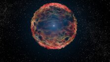 SN 1993J supernovos sprogimas M81 galaktikoje menininko akimis