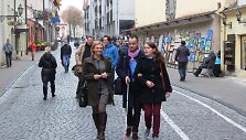 Projekto iniciatorė Eglė Jokužytė ir Gaelis Peltieras