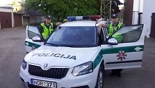 Andrejus Karpu&scaron;kinas (kairėje) ir Justinas Ožalinskas