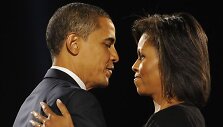 Michelle Obama su mylimu vyru