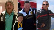 Teroro i&scaron;puolio Niujorke aukos (i&scaron; kairės į de&scaron;inę): Alejandro Dami&aacute;nas Pagnucco, Arielis Erlijas ir Hernanas Ferrucci 