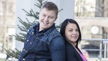 Airidas Karpavičius su mylimąja Oksana