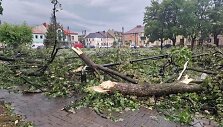 Ketvirtadienio rytą audra siaubė Plocką ir jo apylinkes