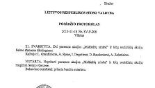 Posėdžio protokolas