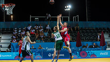Europos žaidynės. Krep&scaron;inis 3x3. Lietuva &ndash; Serbija