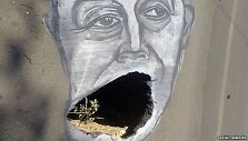 Saratovo gubernatoriaus Valerijaus Radajevo karikatūra