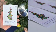 Ant kalėdinių atvirukų &ndash; jautrios vaikų žinutės