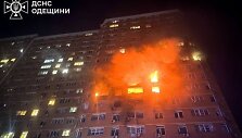 Odesoje užsidegė daugiabutis