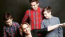 Joana Gudžiūnienė su vaikais