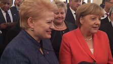 Dalia Grybauskaitė su Vokietijos kanclere Angela Merkel