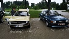 Broliai Virgilijus ir Nerijus Sabuliai istorinėmis &bdquo;Audi&ldquo; aplankė Mindaugo palaidojimo vietą