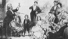 Tipi&scaron;kas saloninio iliuzionisto pasirodymo paveikslas