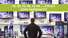 Kaip protingai i&scaron;sirinkti televizoriaus dydį?