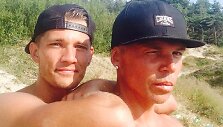 Juozas Statkevičius su Andrejumi Zacharovu