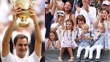 Rogerio Federerio &scaron;eimyna džiaugėsi triumfu Vimbldone 2017 metais