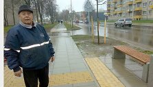 Kėdainių miesto P.Luk&scaron;io gatvės gyventojas Vytautas stoja į kovą dėl pėsčiųjų perėjos.