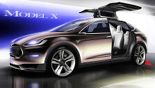&bdquo;Tesla Model X&ldquo; eskizas