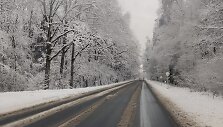 Apsnigti keliai Tauragės apskrityje