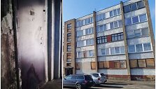 Kėdainių miesto &Scaron;ėtos gatvės 116-ajame name, pirmame auk&scaron;te, sugyventinis padegė buto duris ir tiek laiptinėje, tiek bute sklido dūmai.