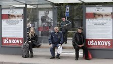&bdquo;Santarvės centro&ldquo; agitacinė reklama Rygoje