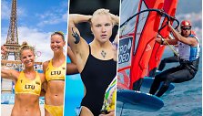 Monika Paulikienė, Ainė Raupelytė, Rūta Meilutytė ir Rytis Jasiūnas