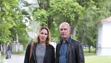 Egidijus Sipavičius su &scaron;irdies drauge Simona